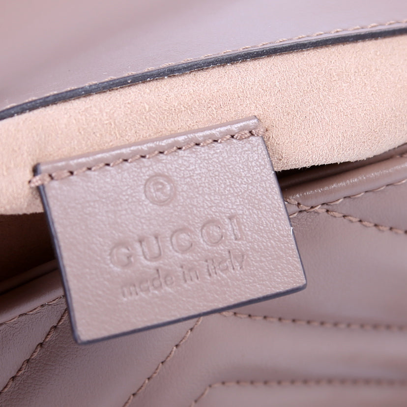 476433 Marmont Torchon Leather Super Mini Flap