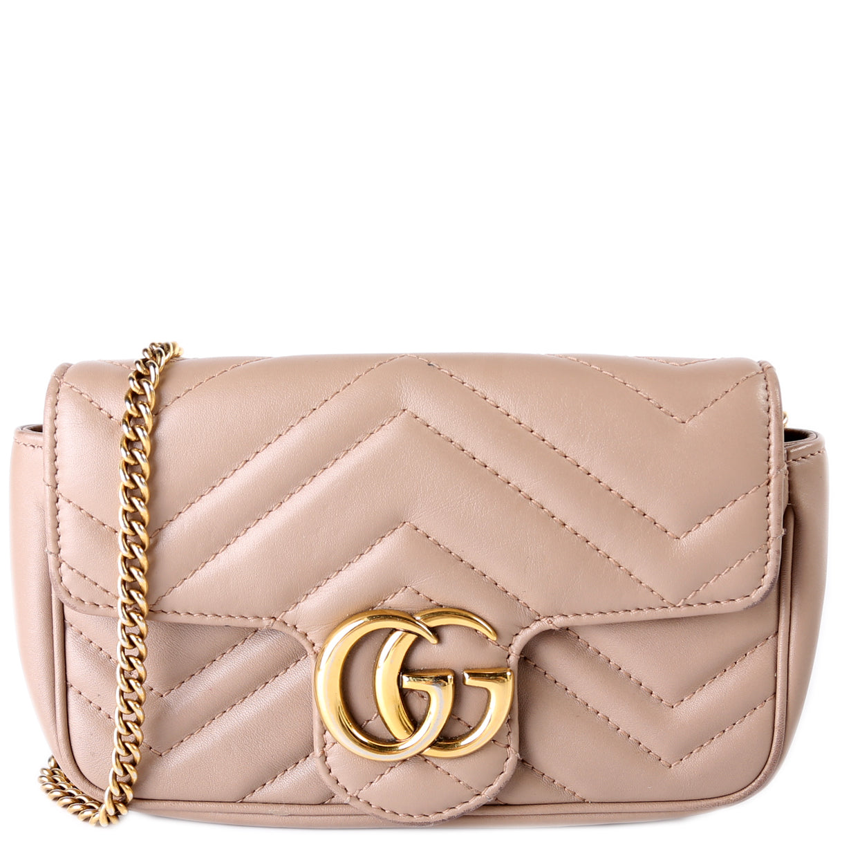 476433 Marmont Torchon Leather Super Mini Flap