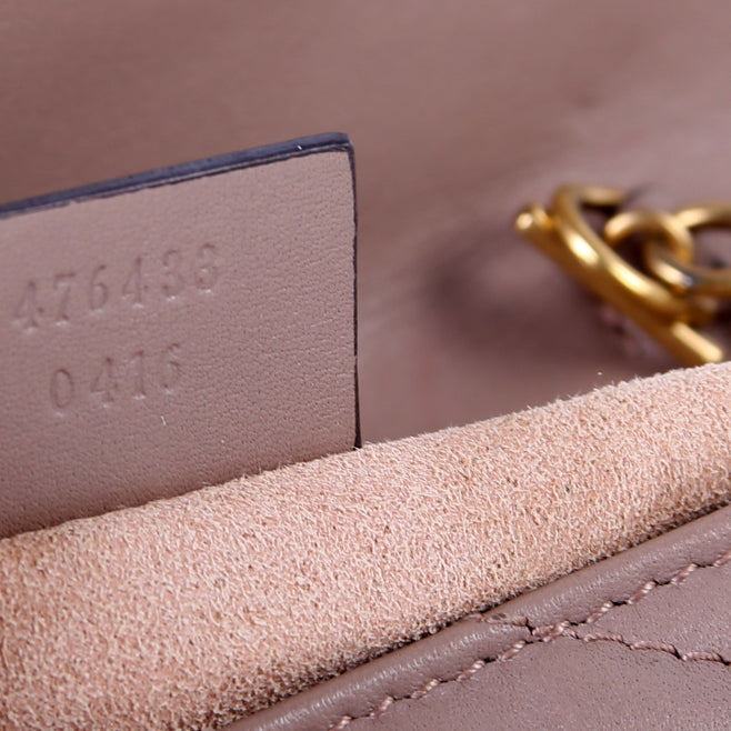 476433 Marmont Torchon Leather Super Mini Flap