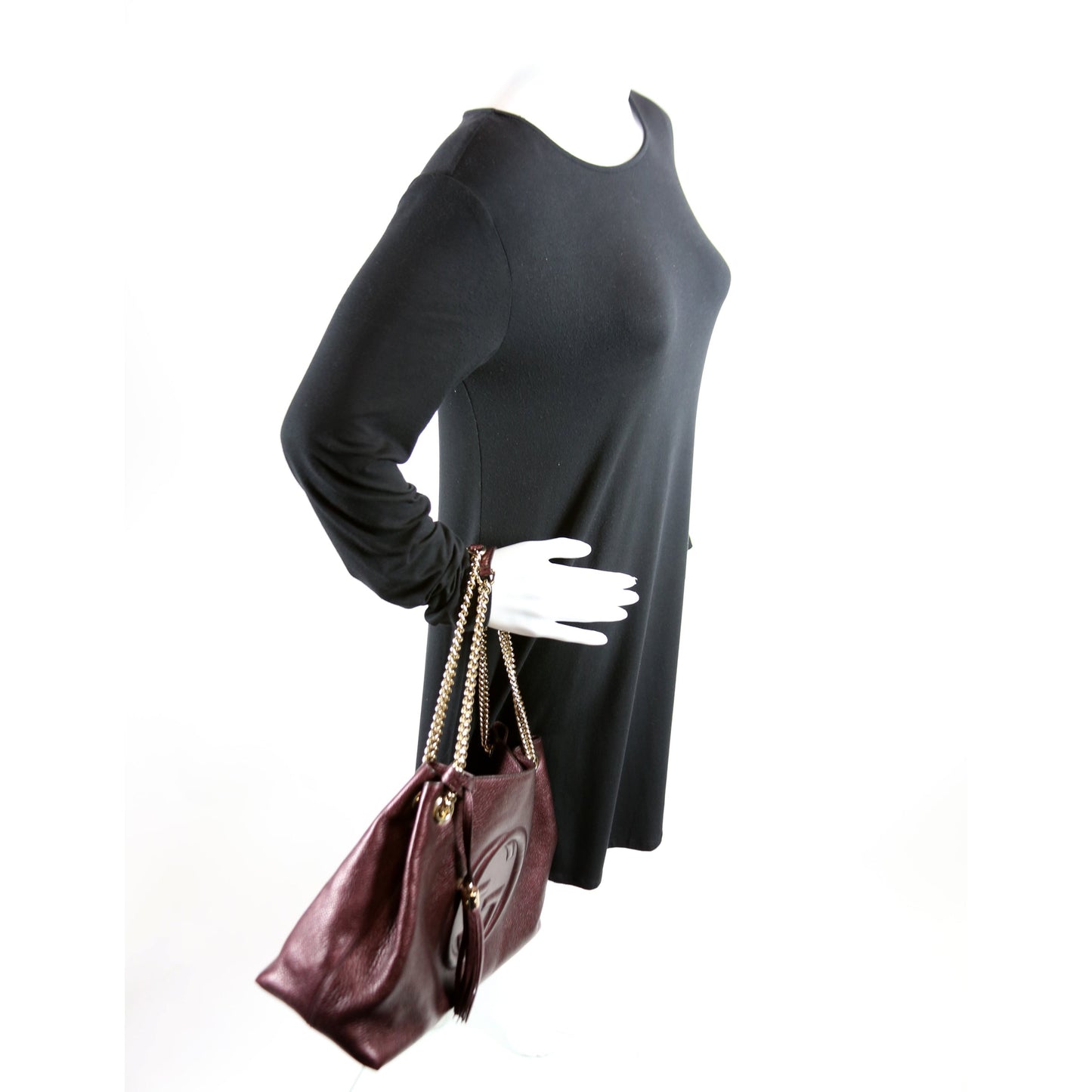 308982 Soho Leather Shoulder Medium