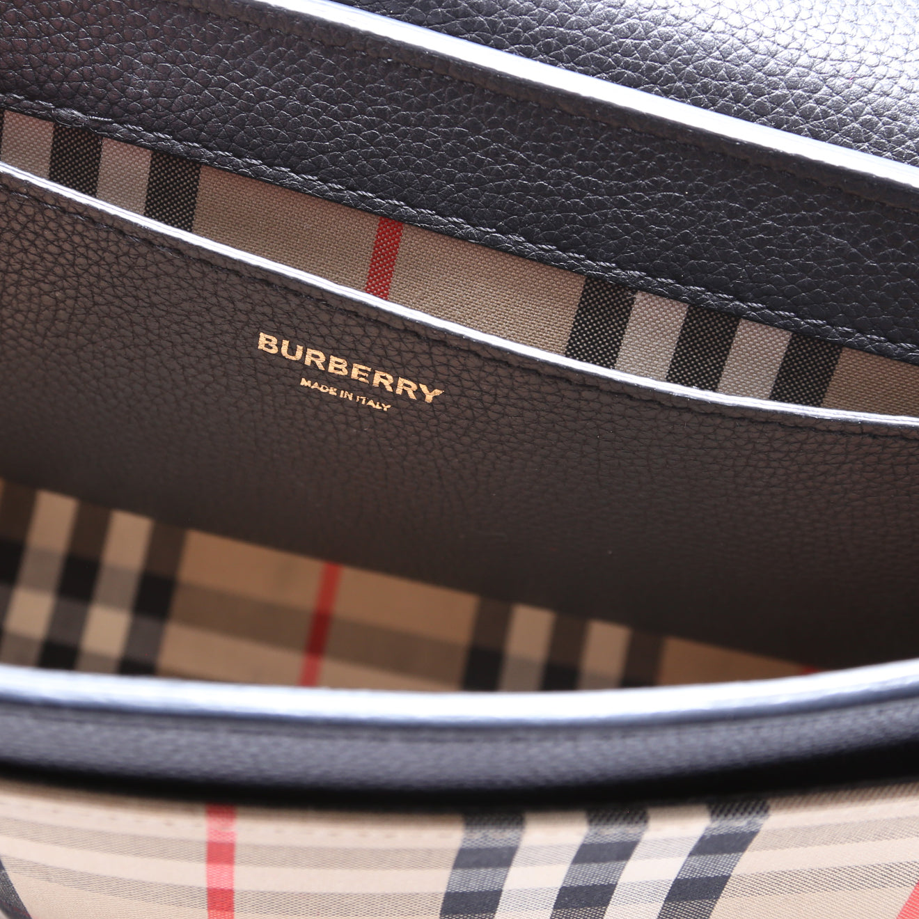 Note Crossbody Leather/Vintage Check
