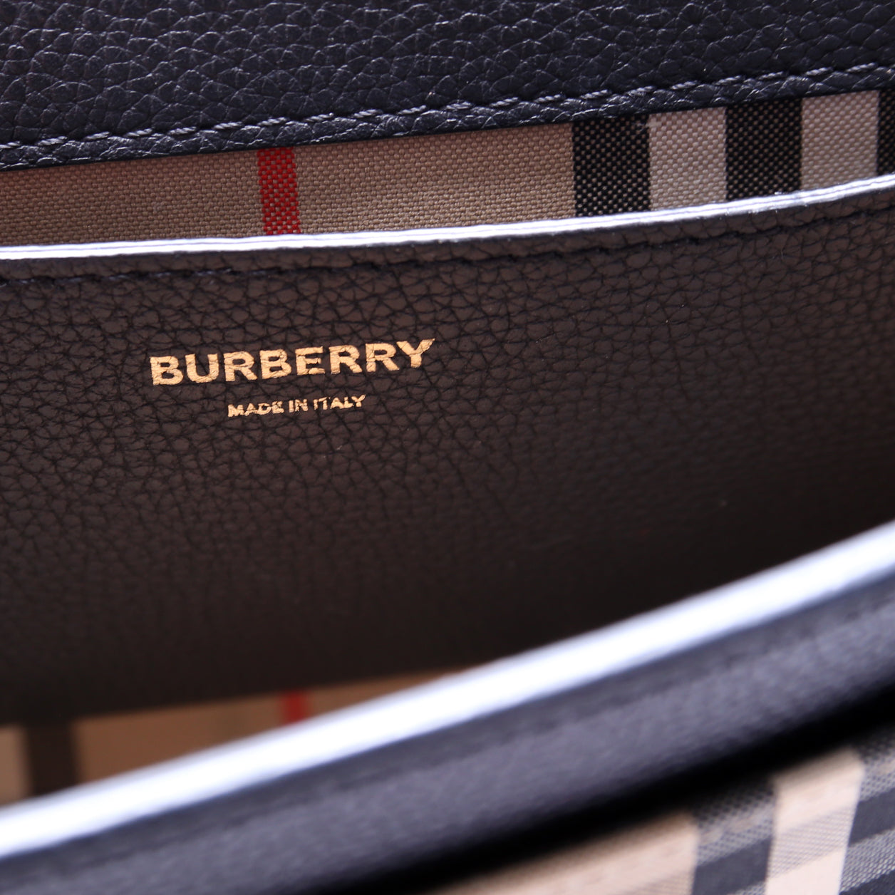 Note Crossbody Leather/Vintage Check