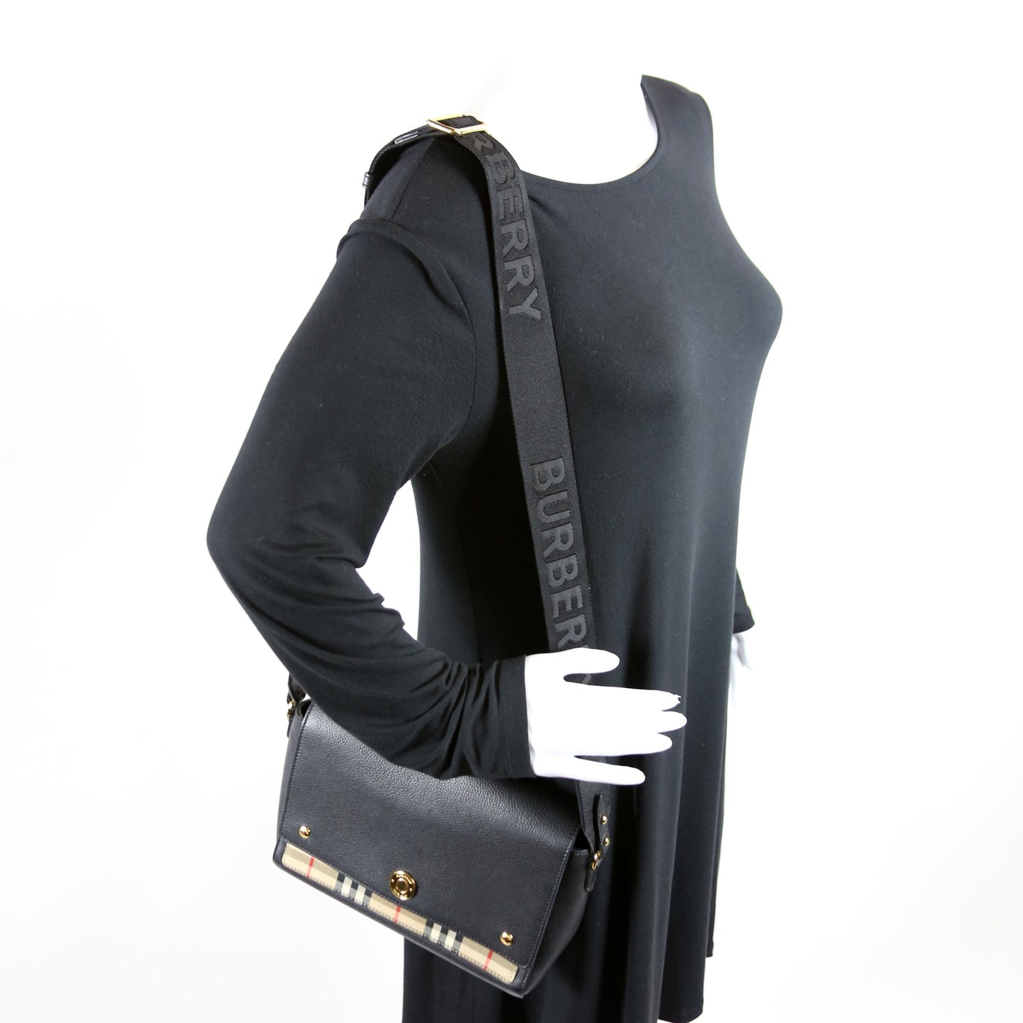 Note Crossbody Leather/Vintage Check