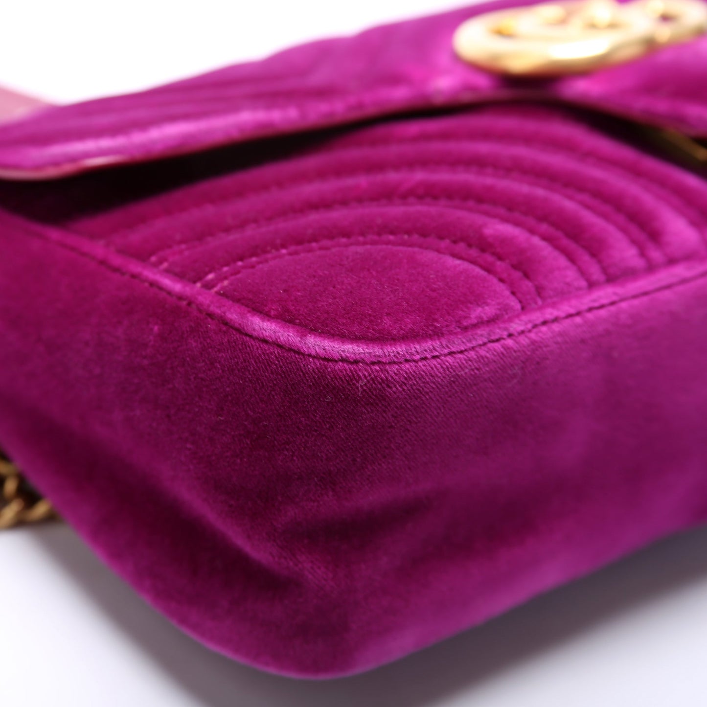 443497 Marmont Shoulder Velvet Small Flap