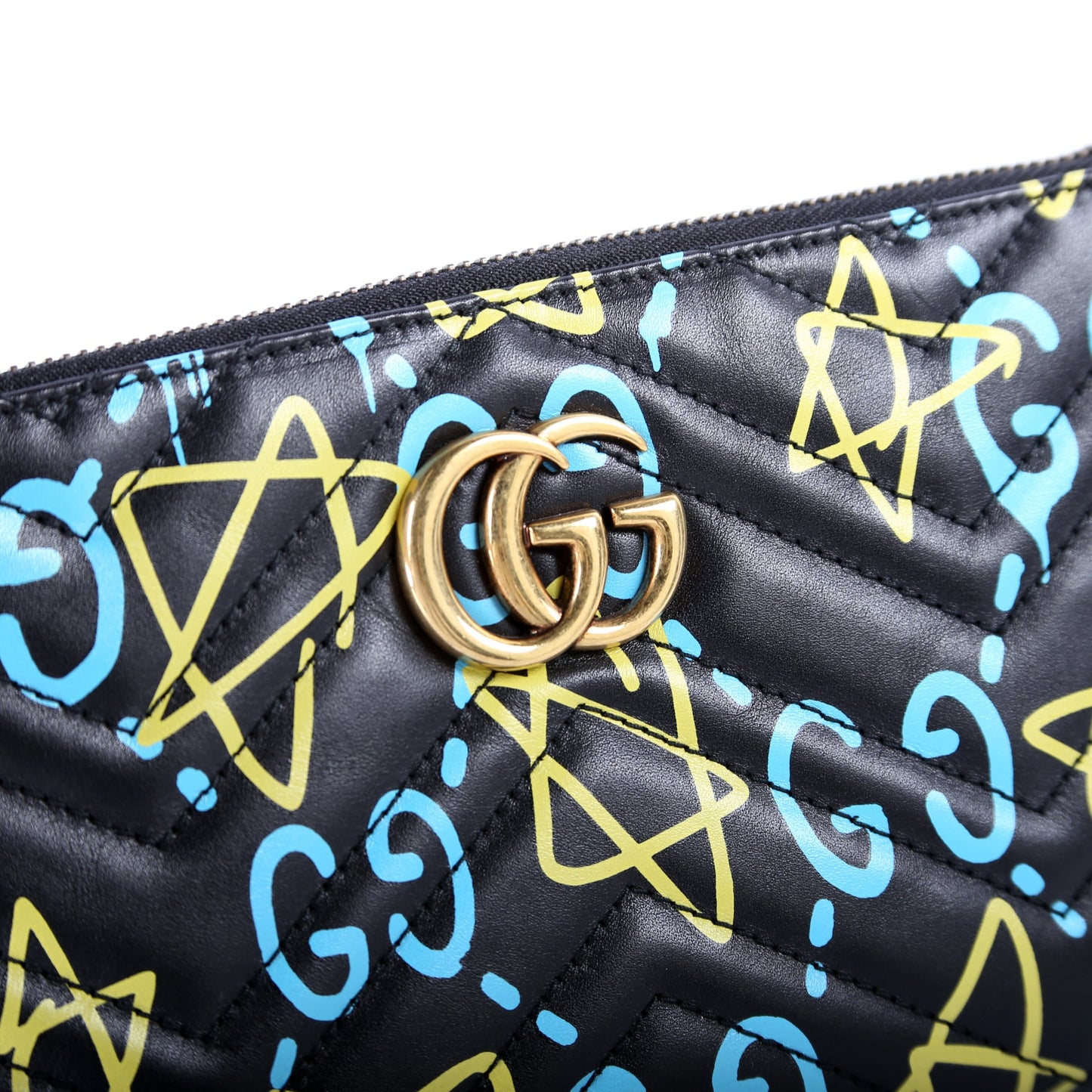 448098 Guccighost GG Marmont Mini Chain Bag