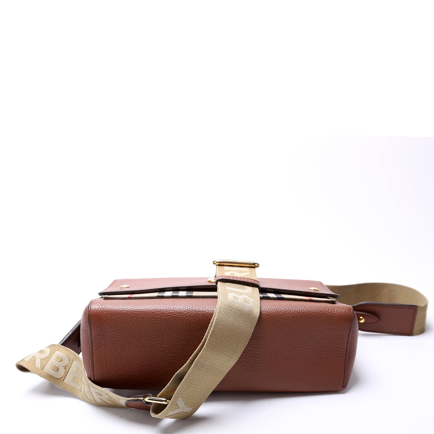 Note Crossbody Leather Vintage Check