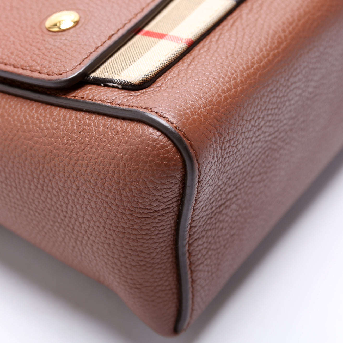 Note Crossbody Leather Vintage Check