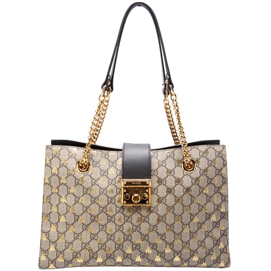 479197 Padlock GG Bees Shoulder Medium