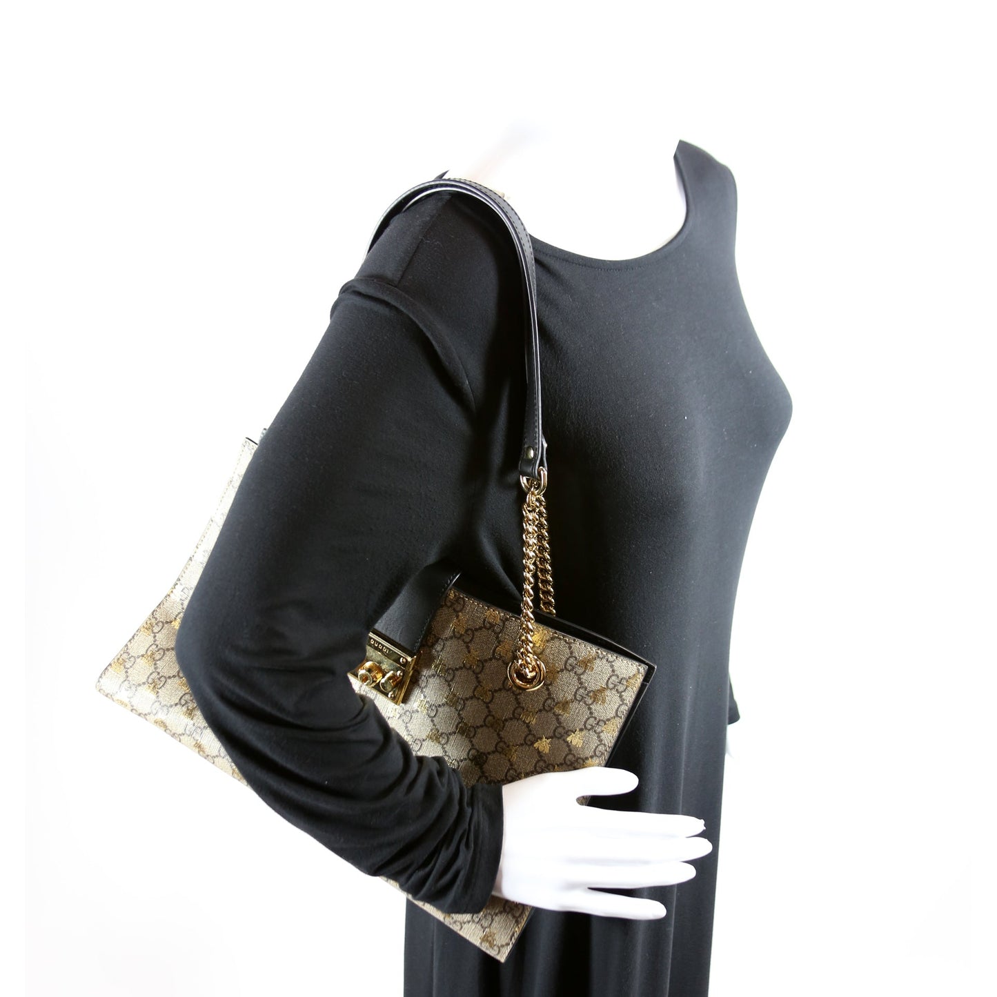 479197 Padlock GG Bees Shoulder Medium
