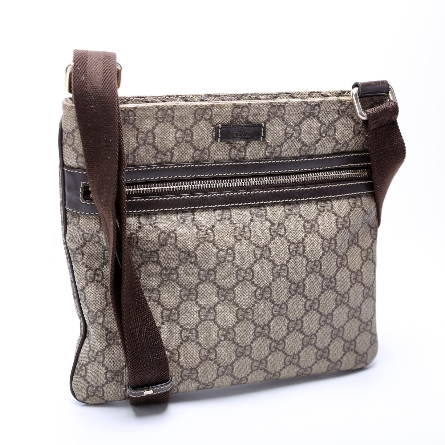 295257 GG Supreme Flat Medium Messenger Bag