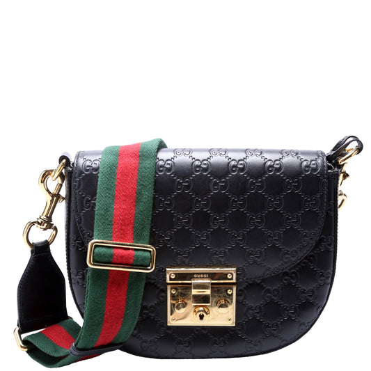 453189 Padlock Guccissima Medium Messenger
