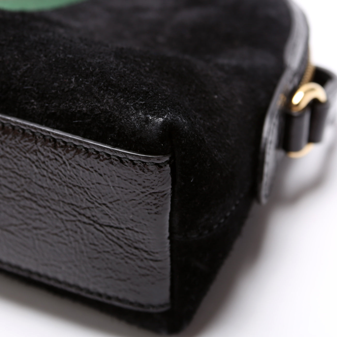 499621 Ophidia GG Suede Crossbody