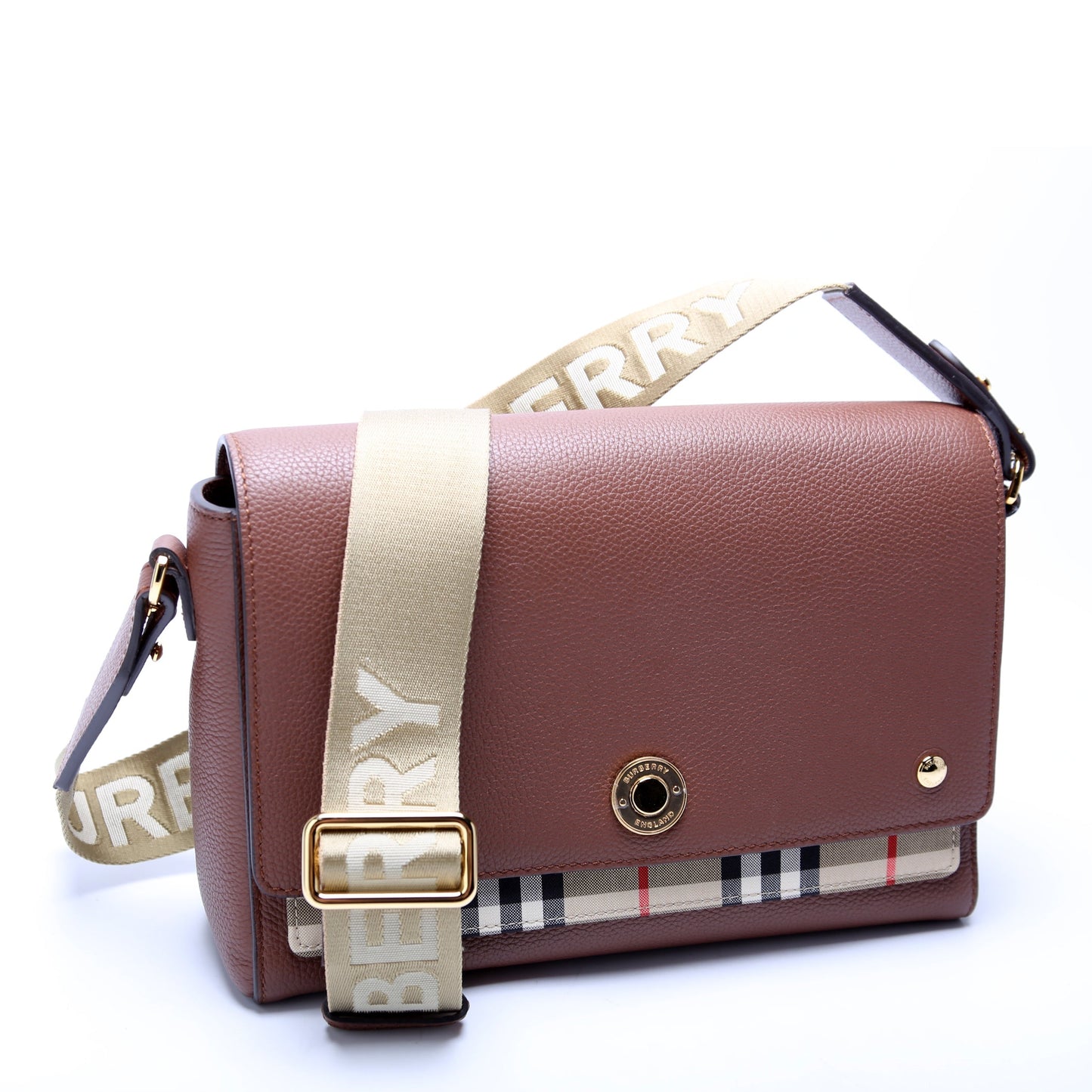 Note Crossbody Leather/Vintage Check