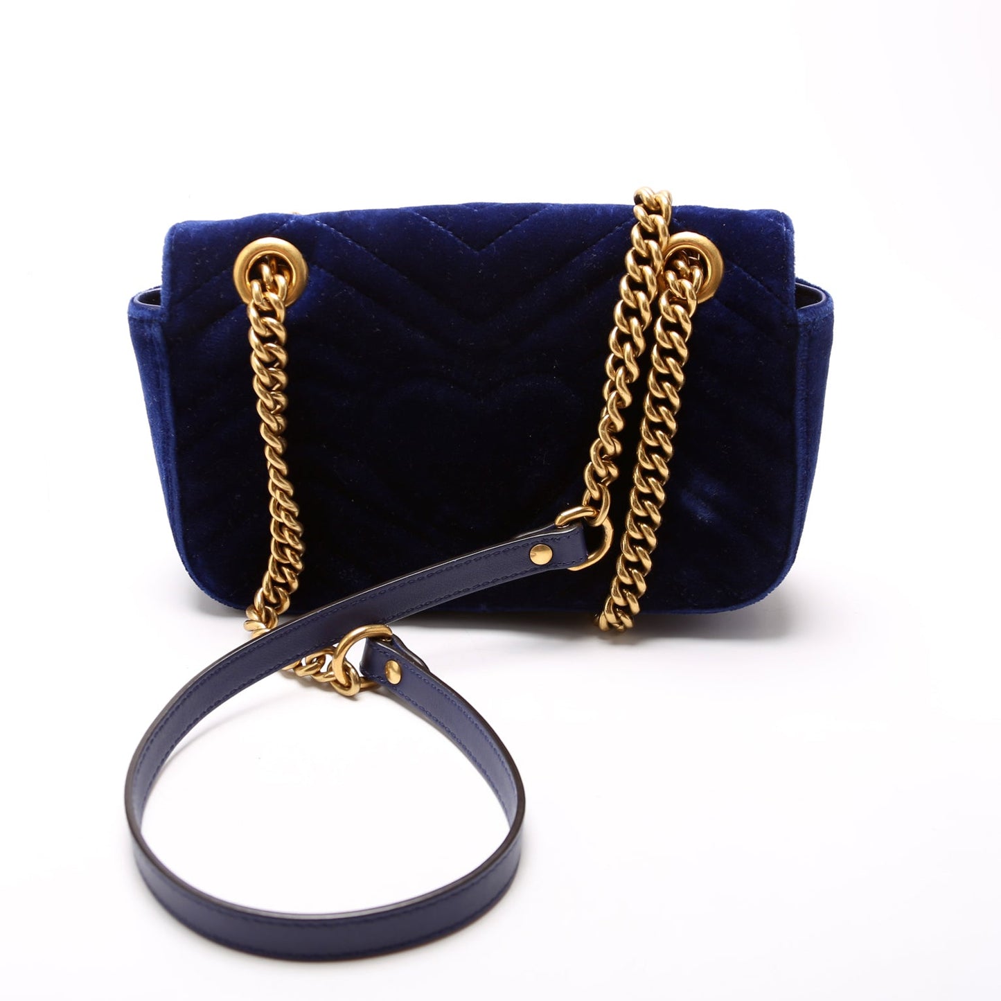 446744 Marmont Shoulder Mini Velvet Flap