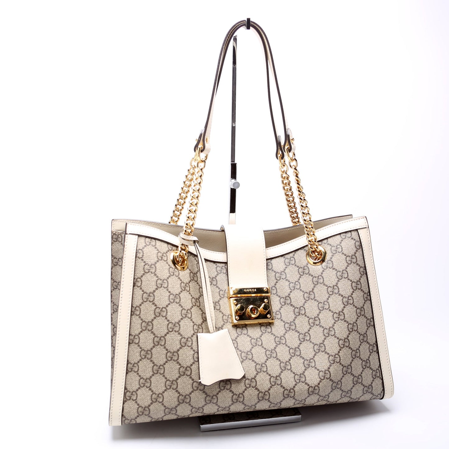 479197 Padlock GG Bees Shoulder Medium Cream