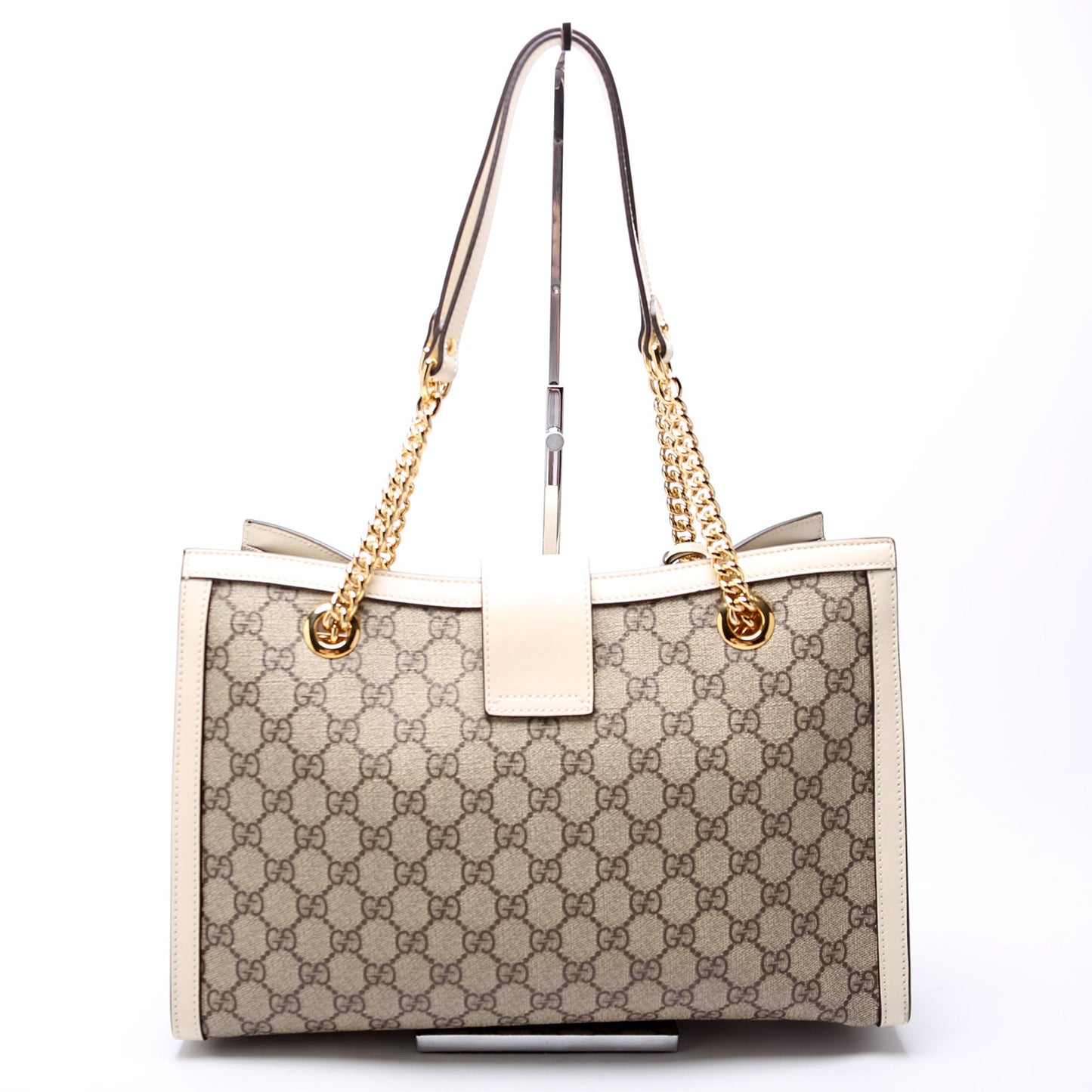479197 Padlock GG Bees Shoulder Medium Cream