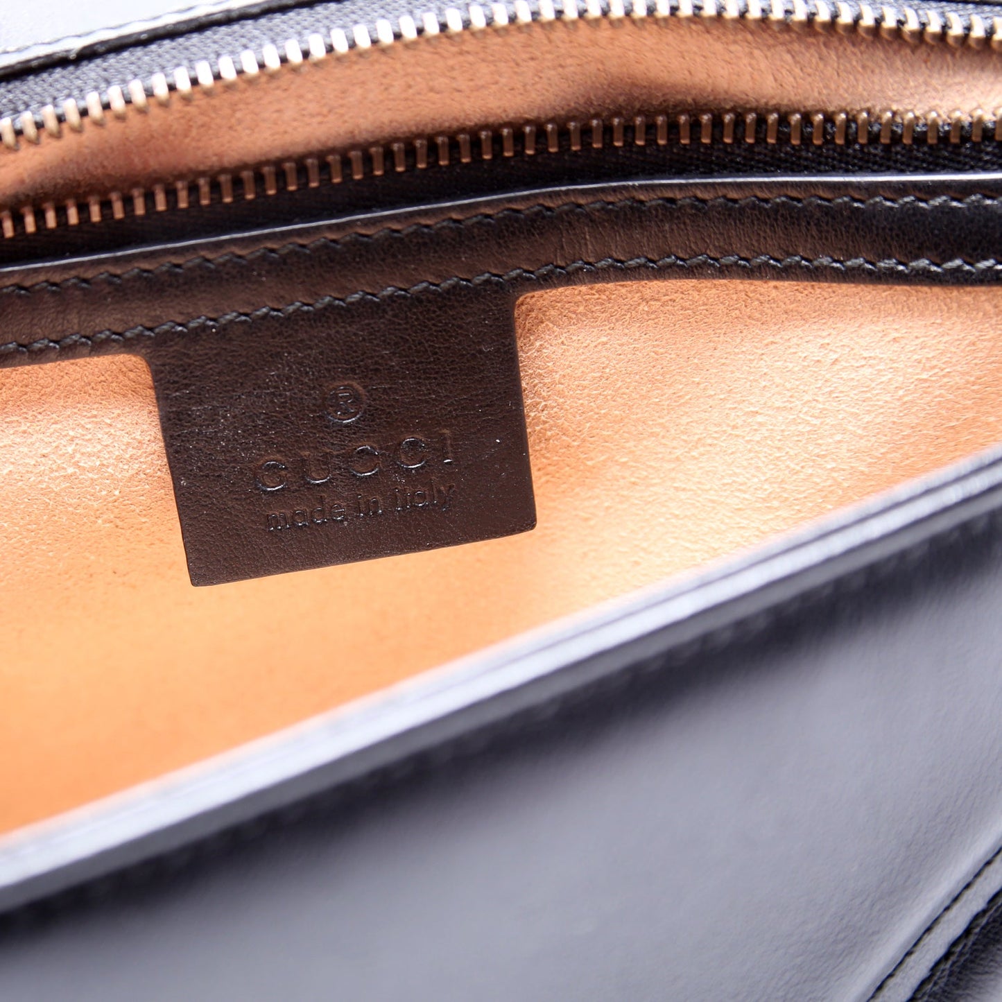 443497 Marmont Leather Shoulder Small Flap Black