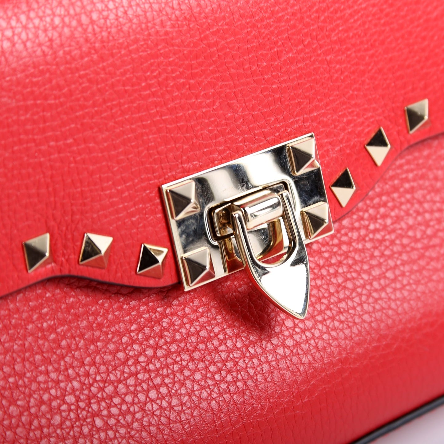 Small Rockstud Crossbody Red