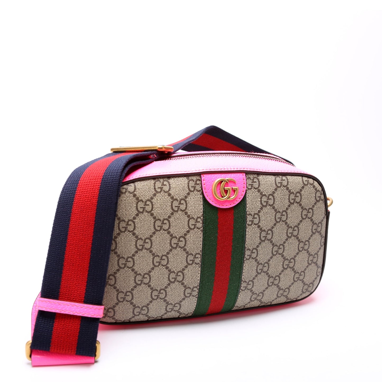 752591 Ophidia Supreme Small Crossbody Pink