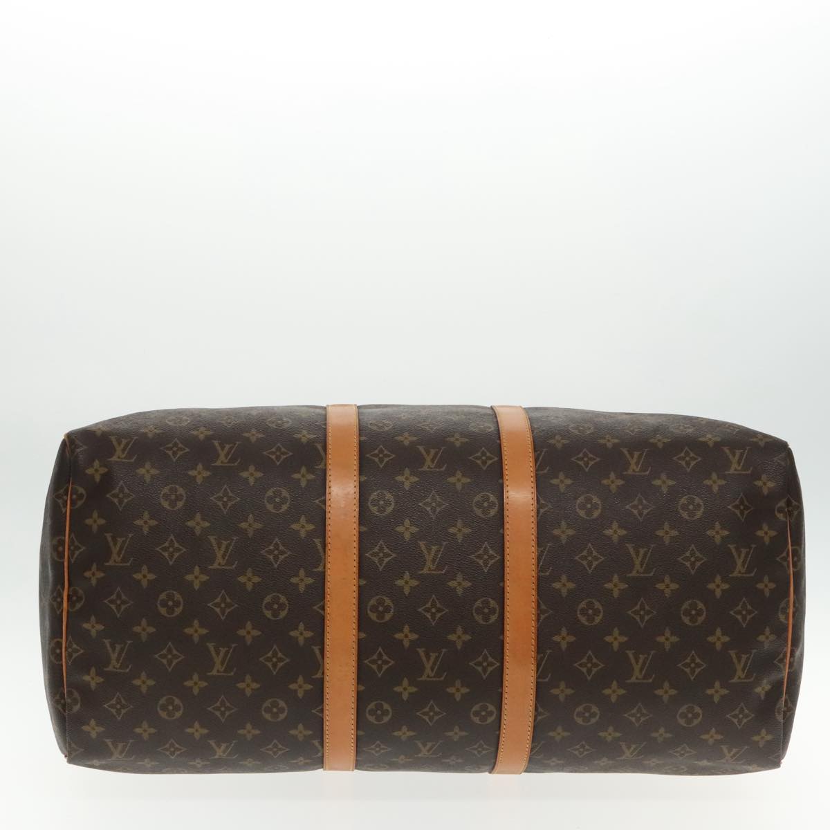 Louis Vuitton Keepall 55 Brown Canvas Travel Bag