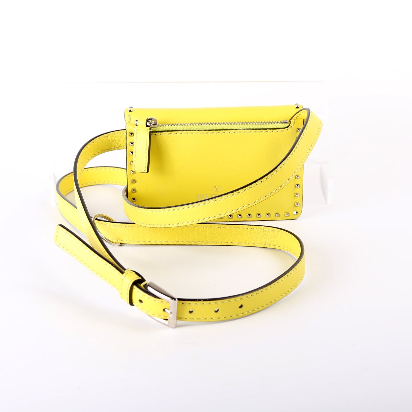 Rockstud Micro Flap Crossbody Yellow