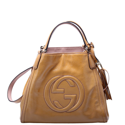 336751 Soho Patent Leather Shoulder