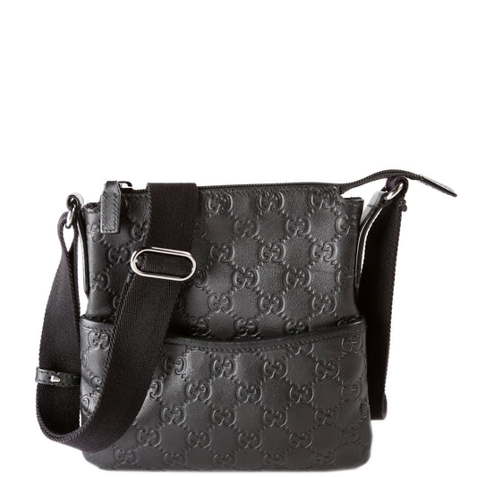 374416 Guccissima Mini Messenger Black