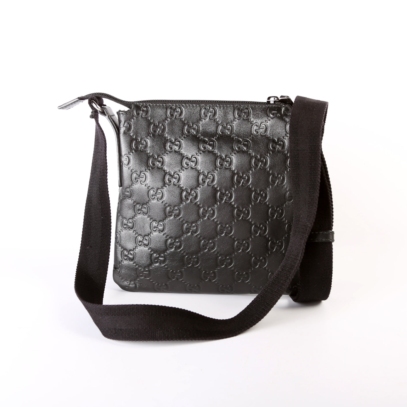 374416 Guccissima Mini Messenger Black