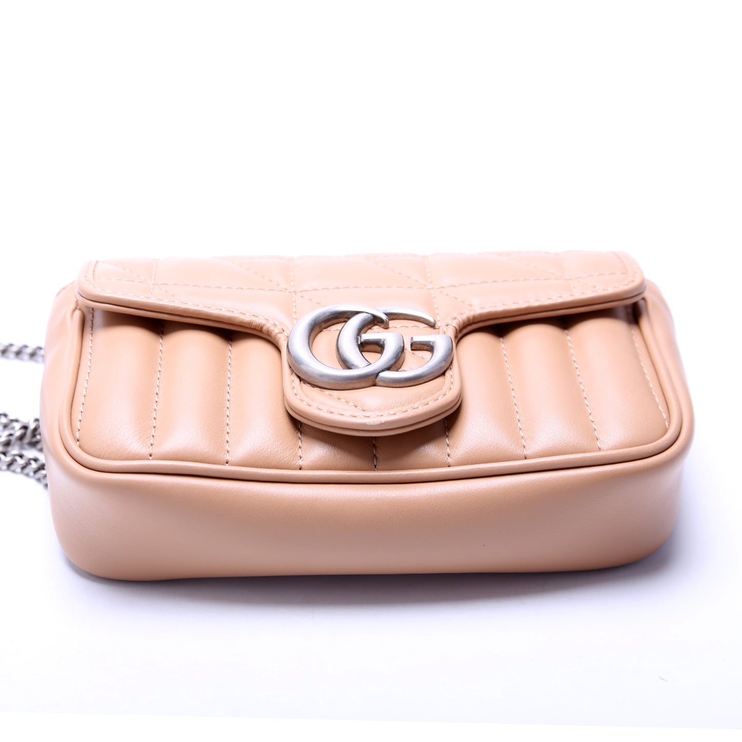 476433 Marmont Aria Super Mini Flap Tan