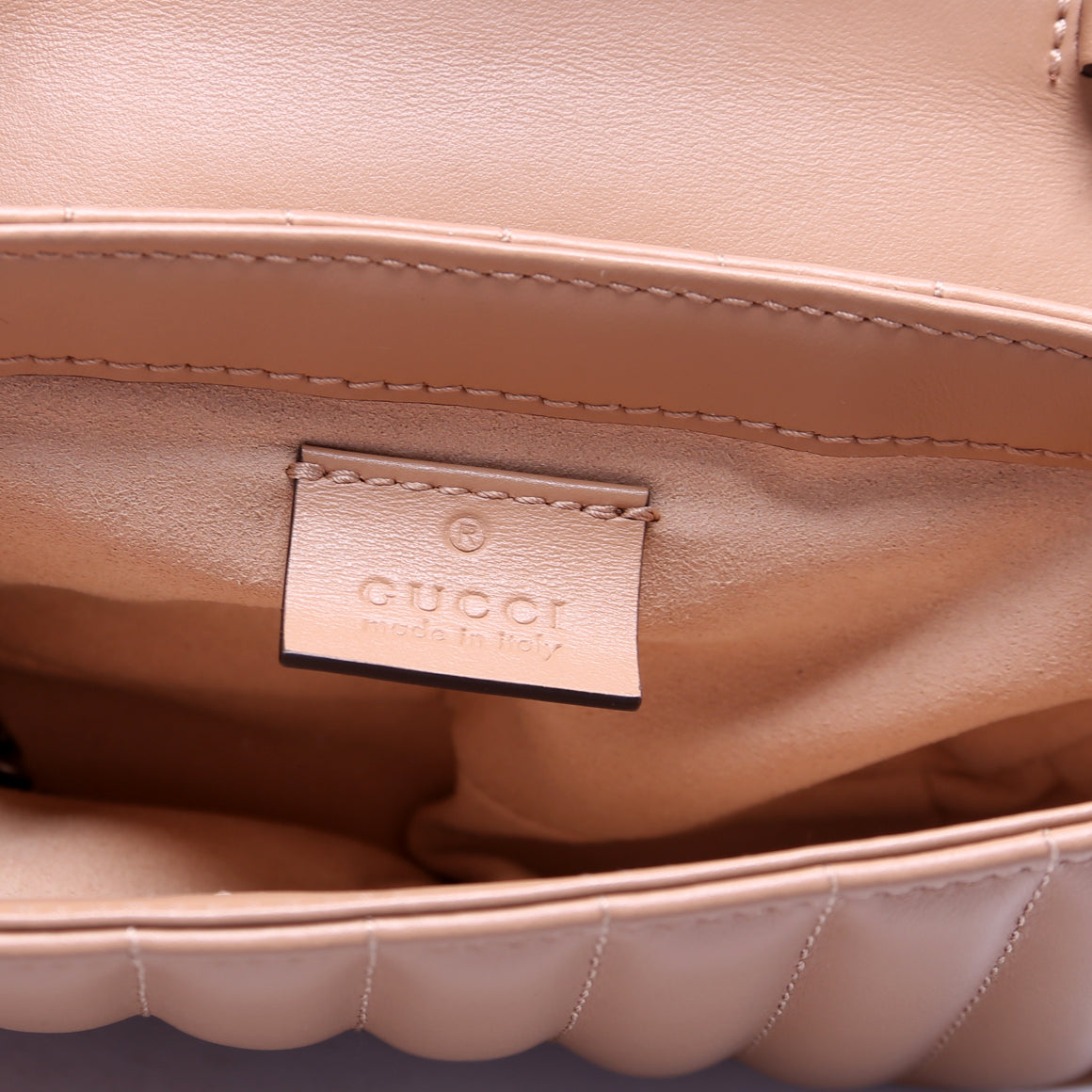 476433 Marmont Aria Super Mini Flap Tan
