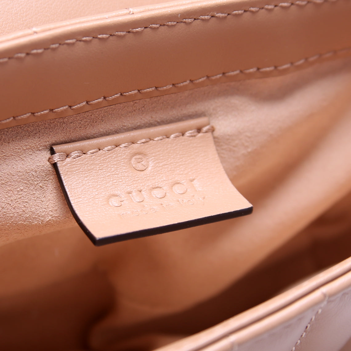 476433 Marmont Aria Super Mini Flap Tan