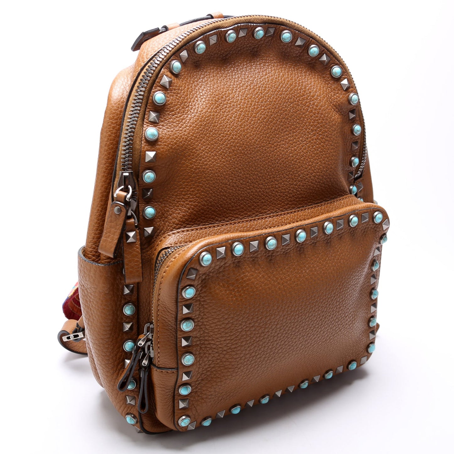 Rolling Rockstud Backpack Brown
