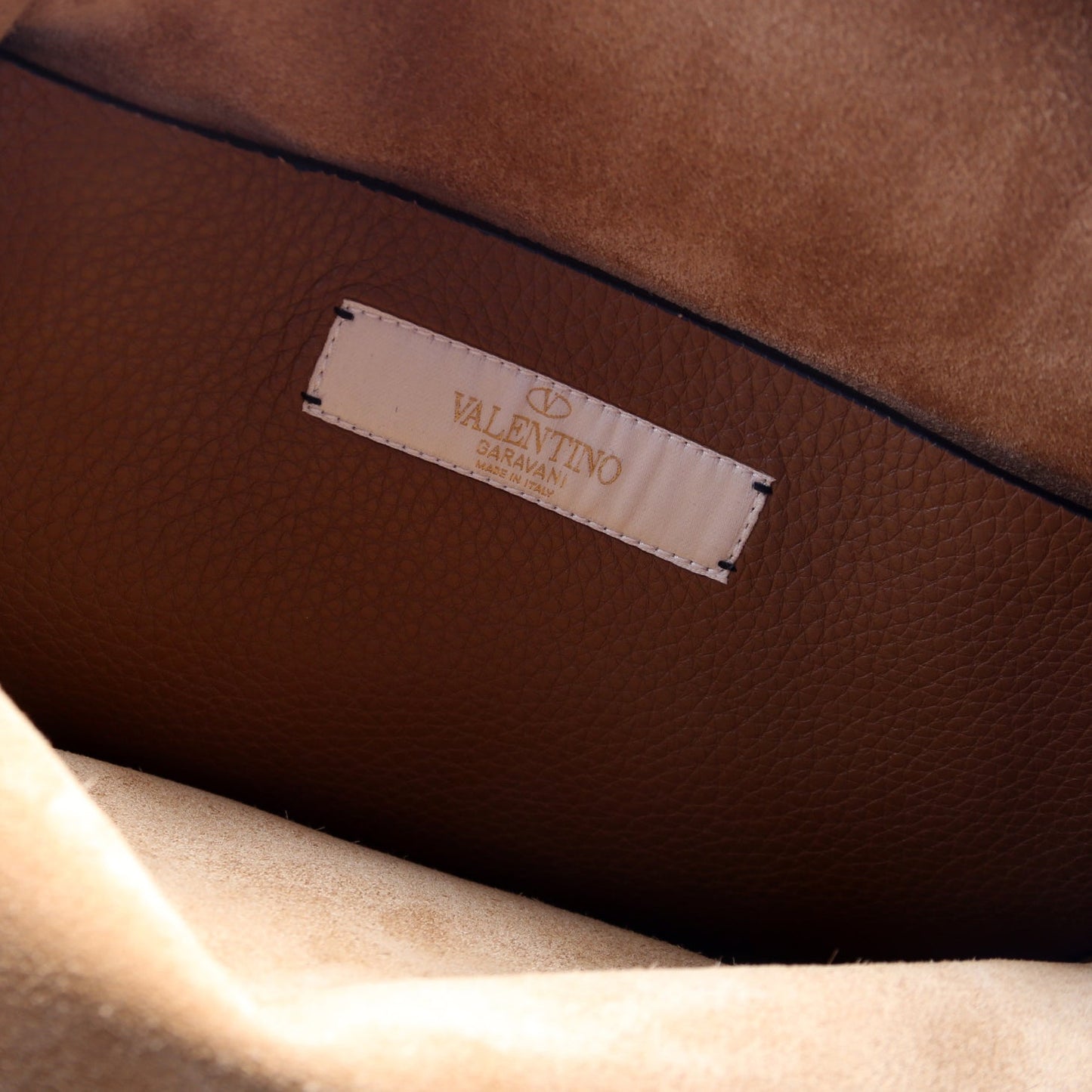 Rolling Rockstud Backpack Brown