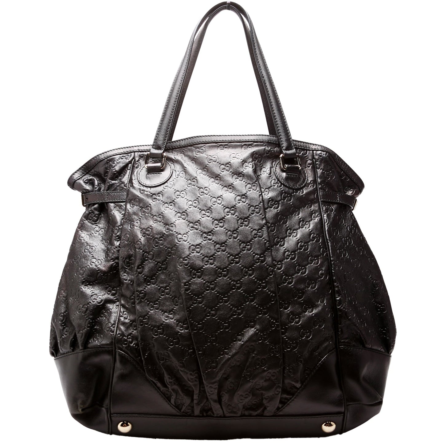 257290 Full Moon Guccissima Tote Black