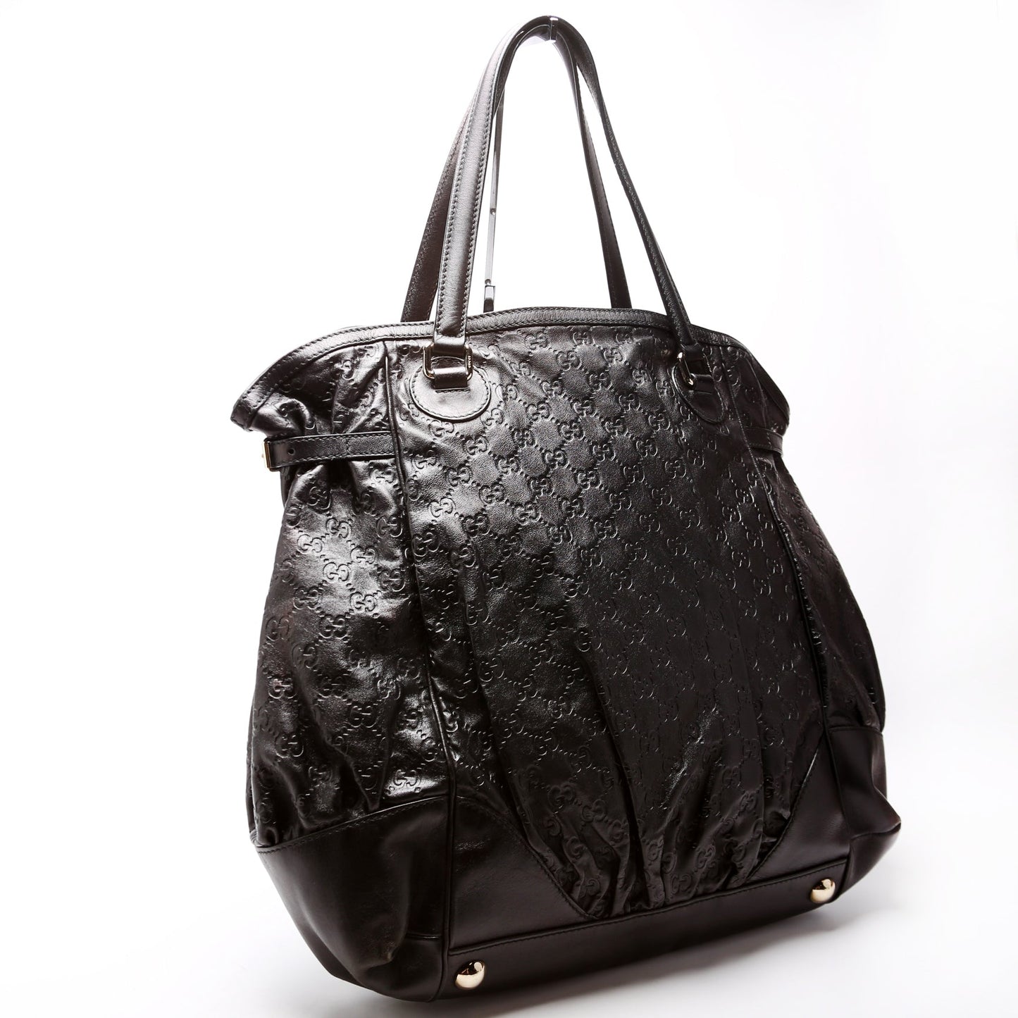 257290 Full Moon Guccissima Tote Black