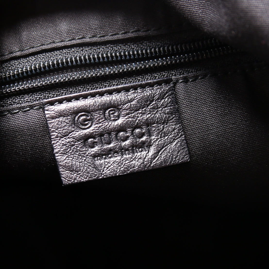 257290 Full Moon Guccissima Tote Black