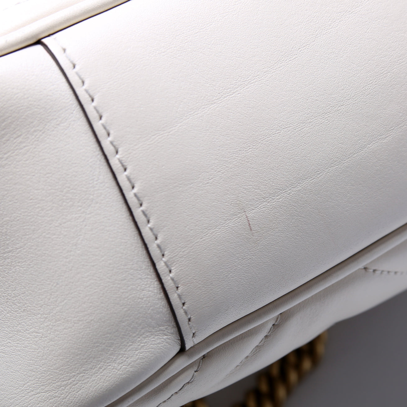 443499 GG Marmont Medium Chain Bag Cream