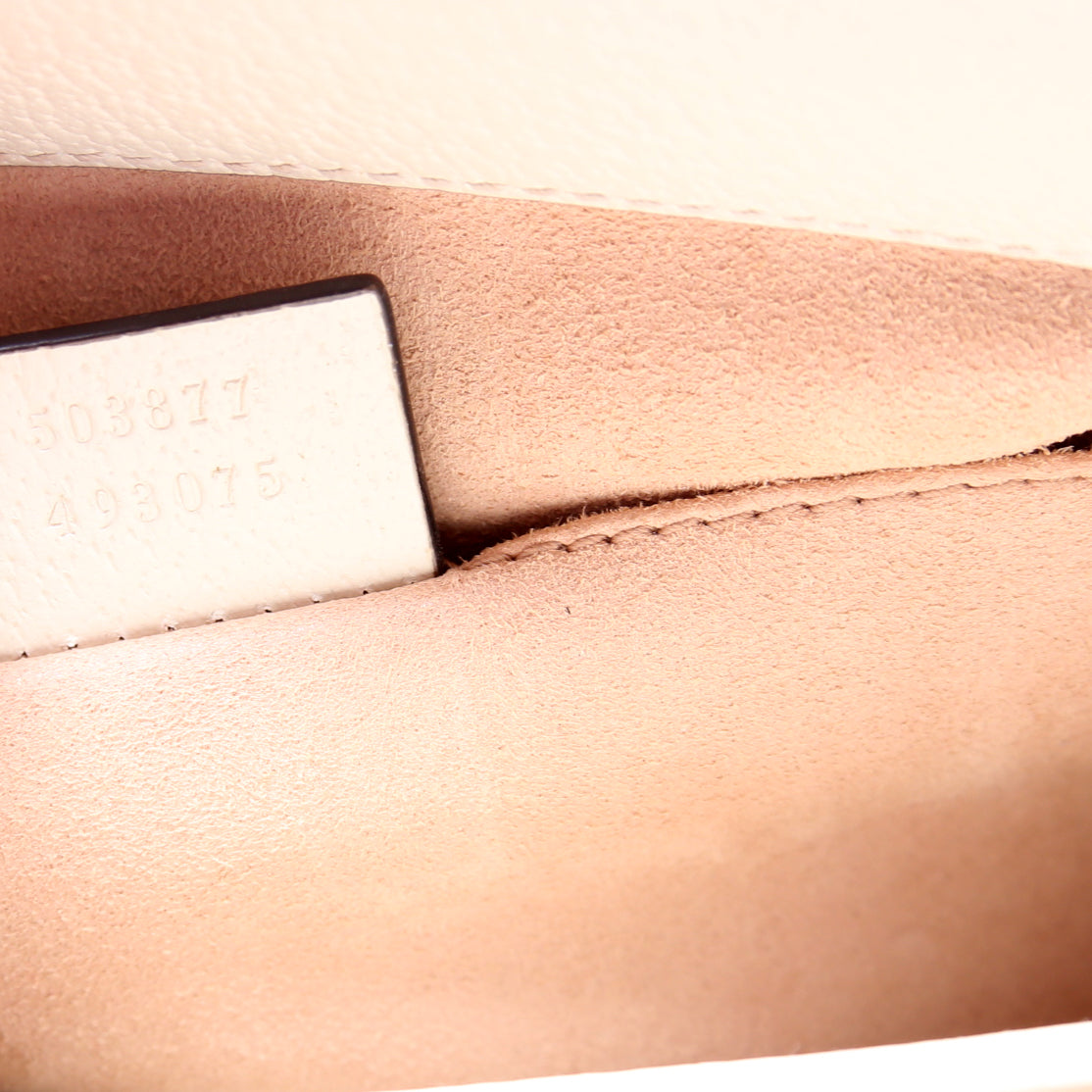 503877 Ophidia Leather Shoulder Small Cream