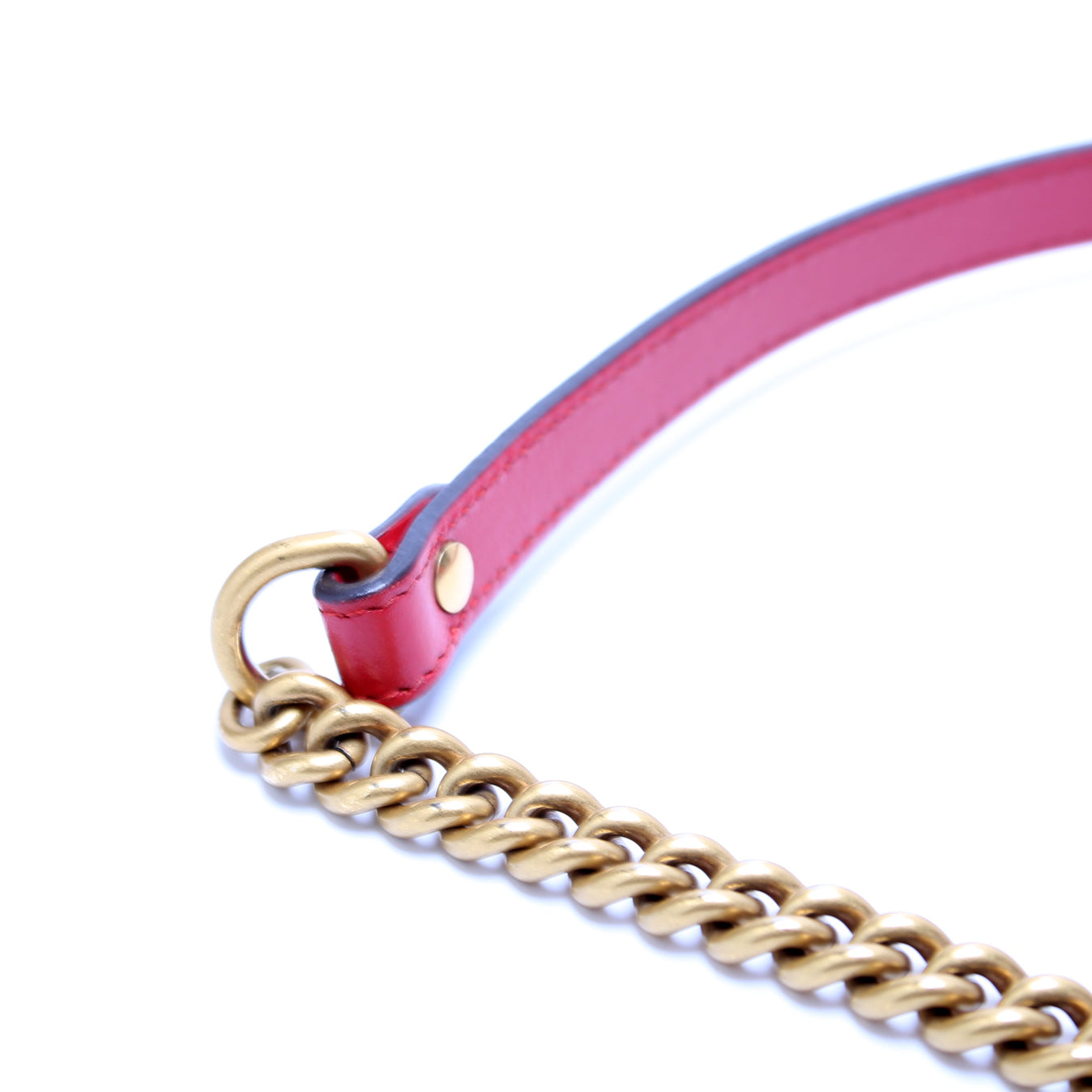 498110 GG Marmont Small Top Handle Red