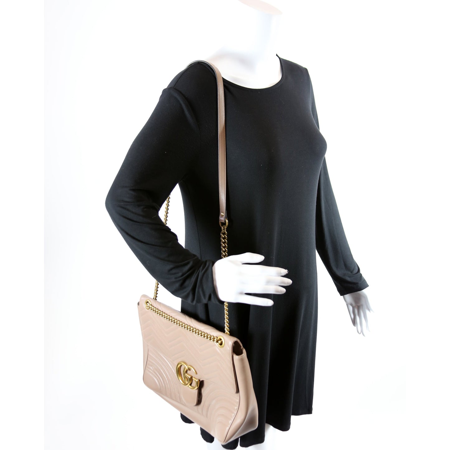 498090 Marmont Large Beige