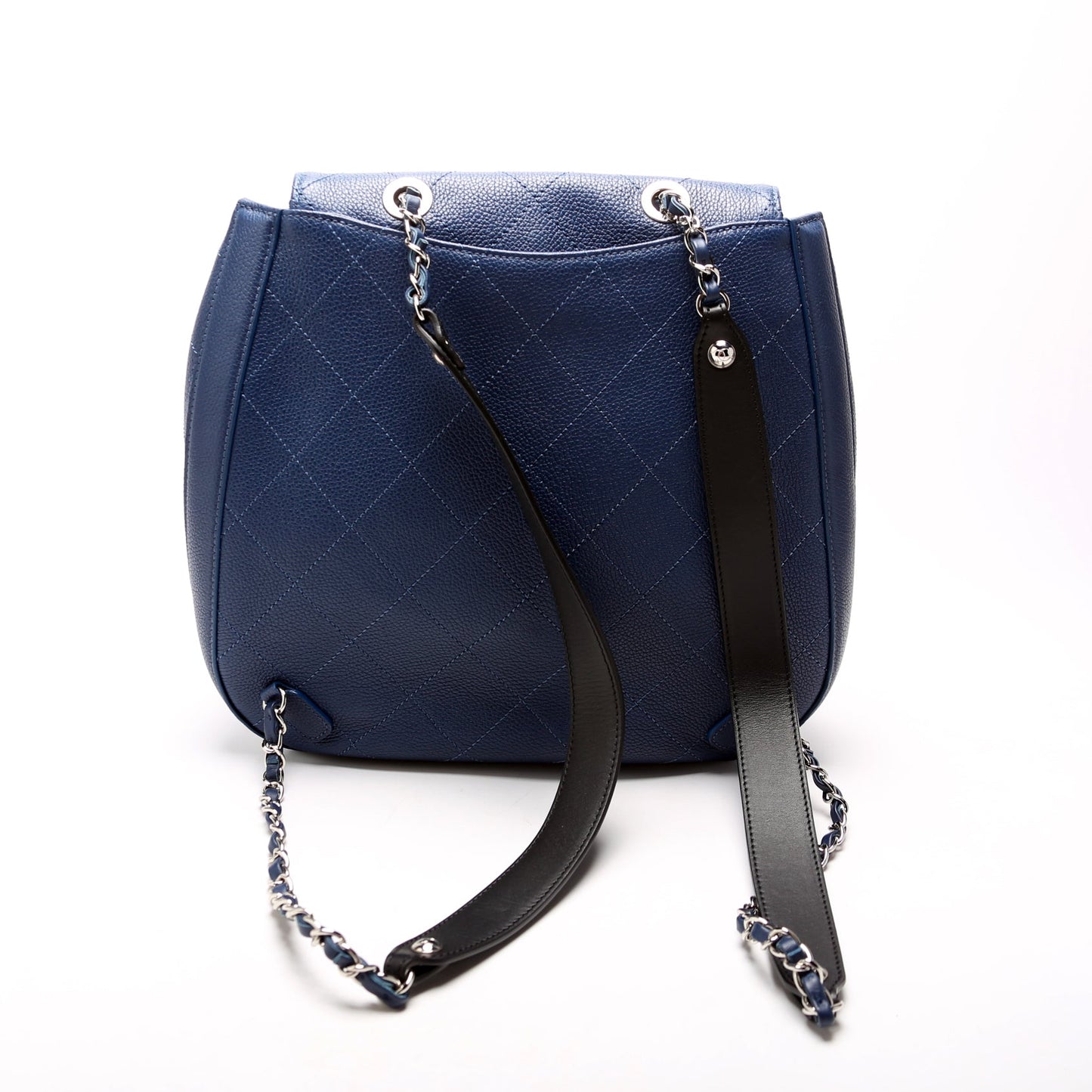 CC Flap Drawstring Backpack Caviar 24M Blue