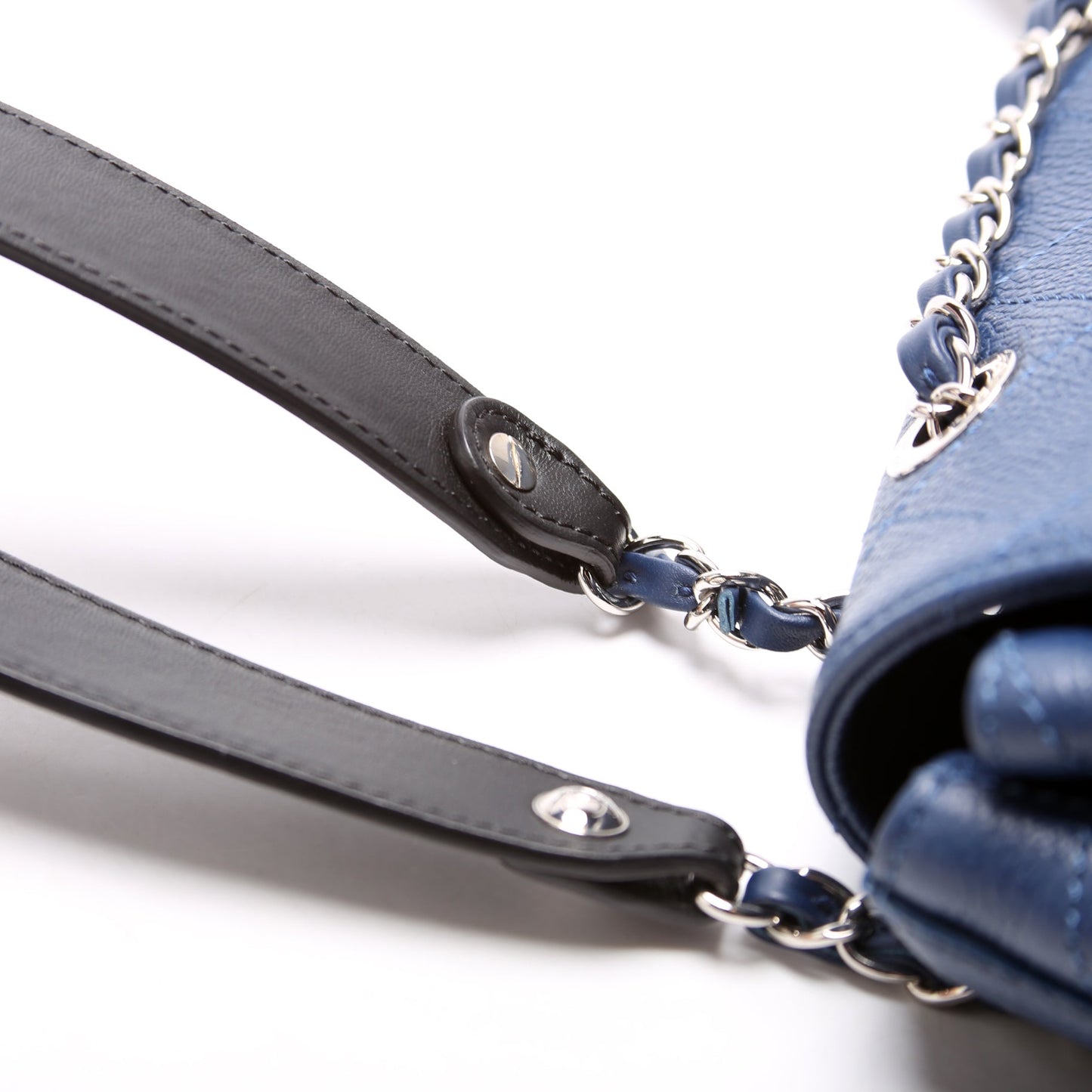 CC Flap Drawstring Backpack Caviar 24M Blue