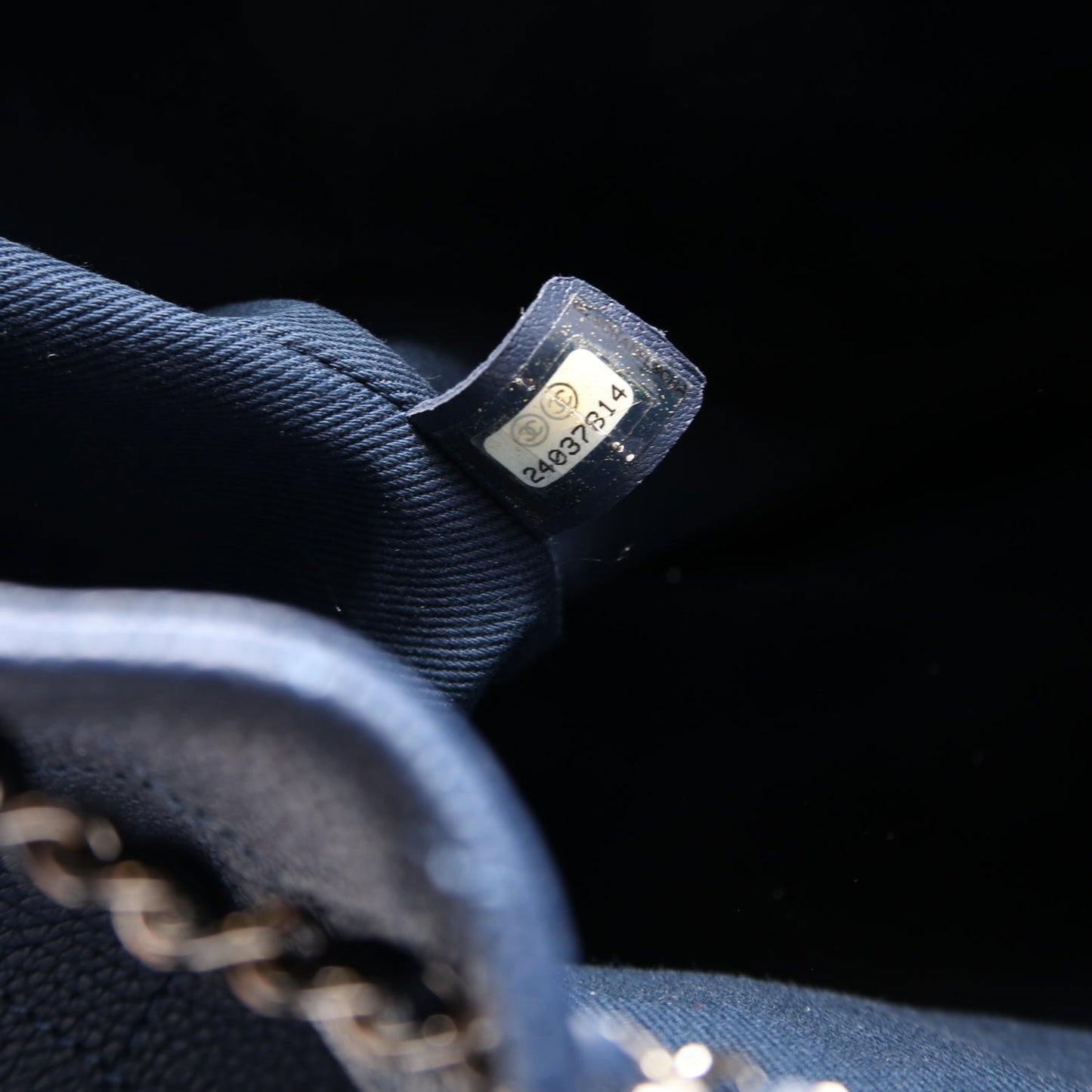 CC Flap Drawstring Backpack Caviar 24M Blue
