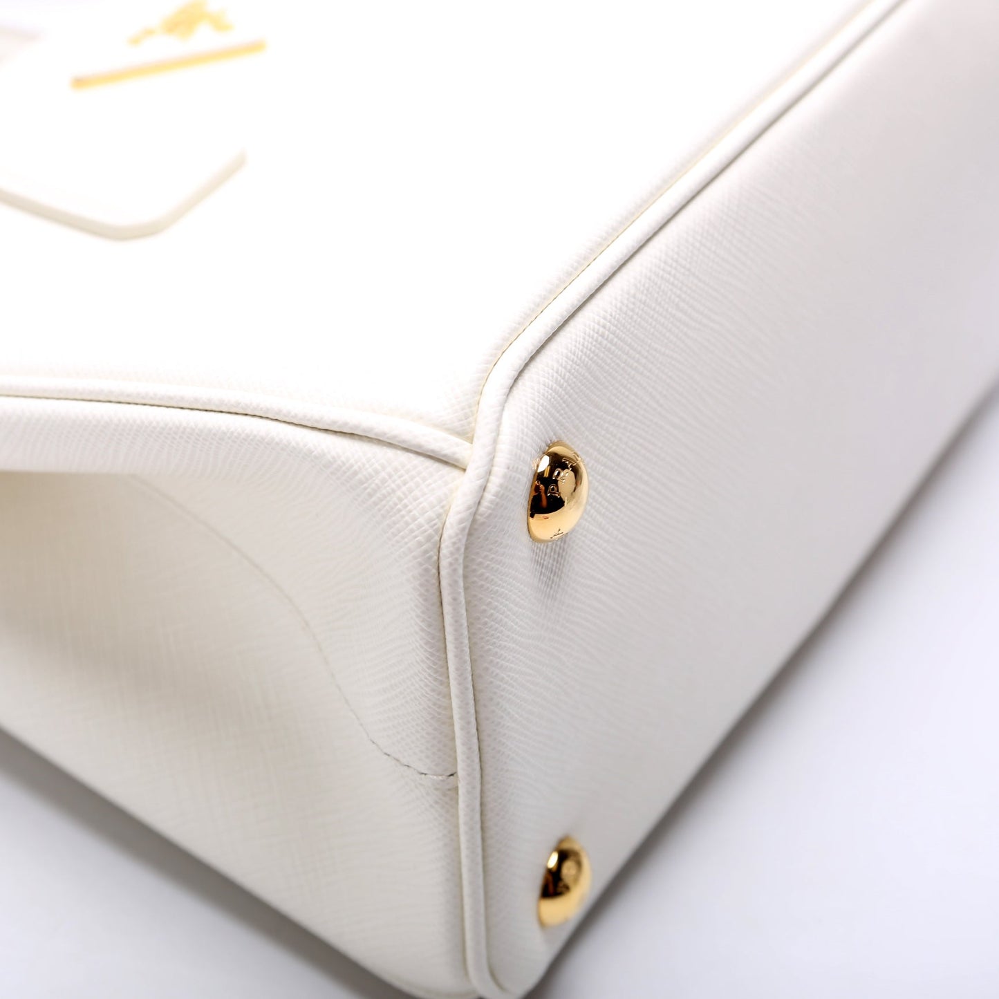 1BA896 Saffiano Lux Small Galleria White