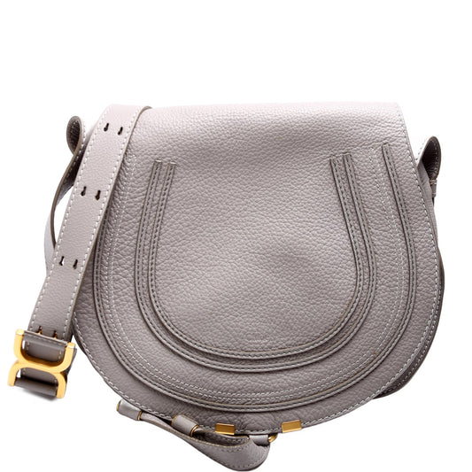 Marcie Saddle Bag Crossbody Medium Grey