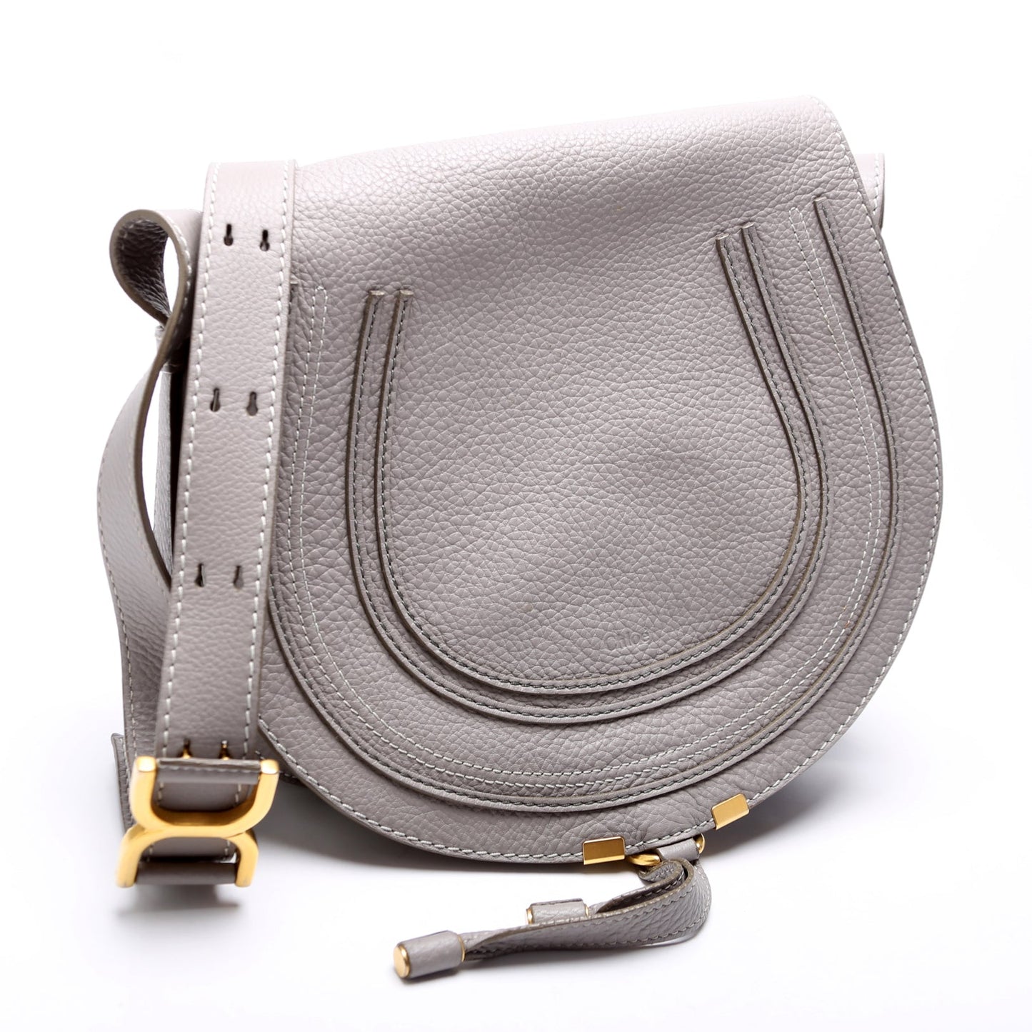 Marcie Saddle Bag Crossbody Medium Grey
