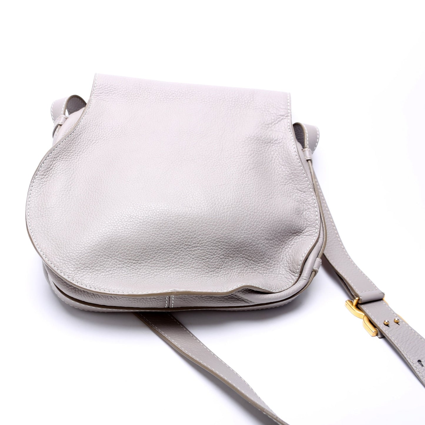 Marcie Saddle Bag Crossbody Medium Grey