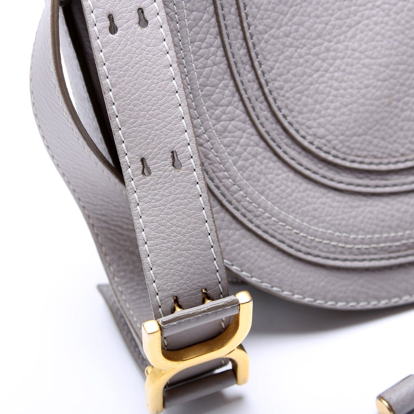 Marcie Saddle Bag Crossbody Medium Grey