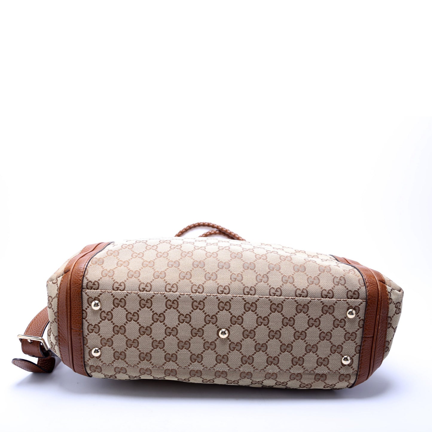 269946 GG Canvas Bella Top Handle Bag Brown