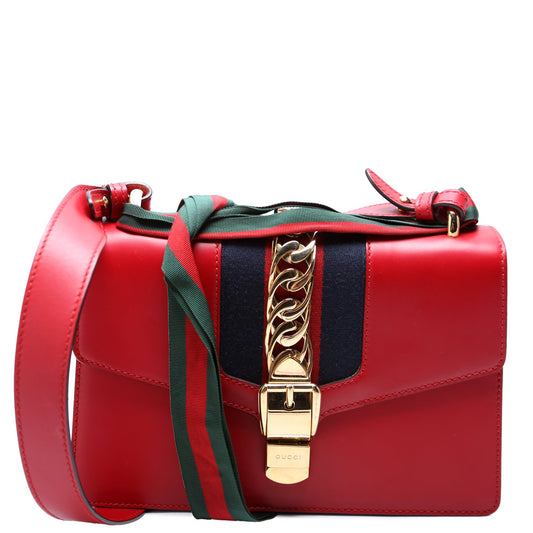 421882 Sylvie Shoulder Small Red